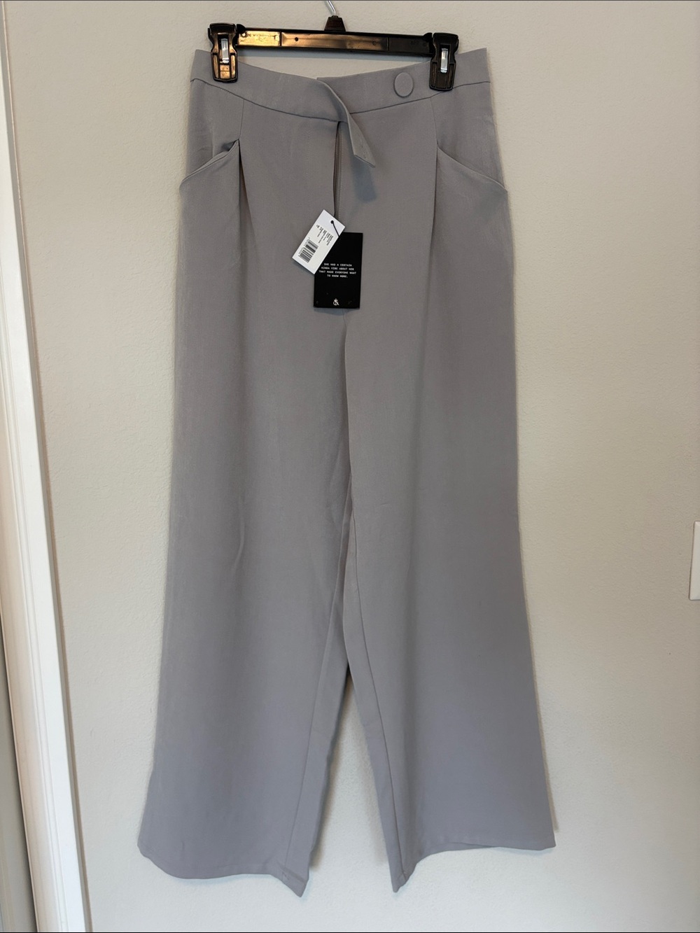 NWT 4th & reckless Vivian Wide Leg Trouser | Size 10 | Grey